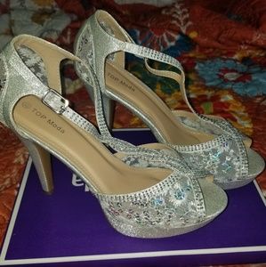 Silver heels
